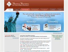 Tablet Screenshot of criticalillnessinsuranceinfo.org